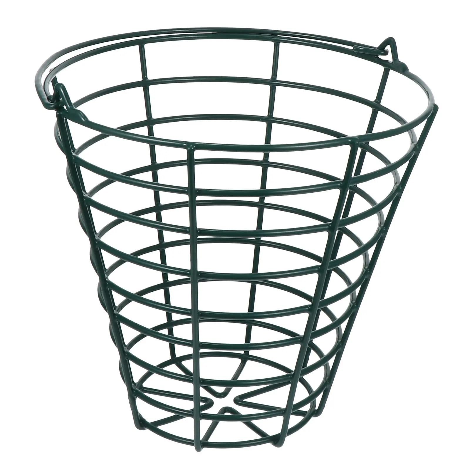 Golfball Korb Metal 1Pcs Golf Ball Storage Basket Stainless Steel Large Capacity 100-Ball Carrier for Driving Range Clean Drainable Design Outdoor
