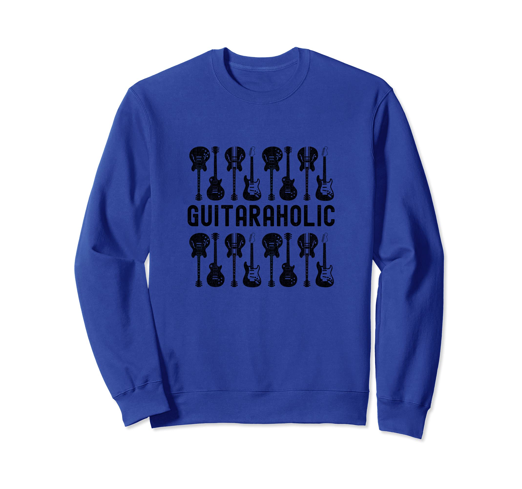 Guitaraholic Guitar design for Guitar Player Sweatshirt, Blue
