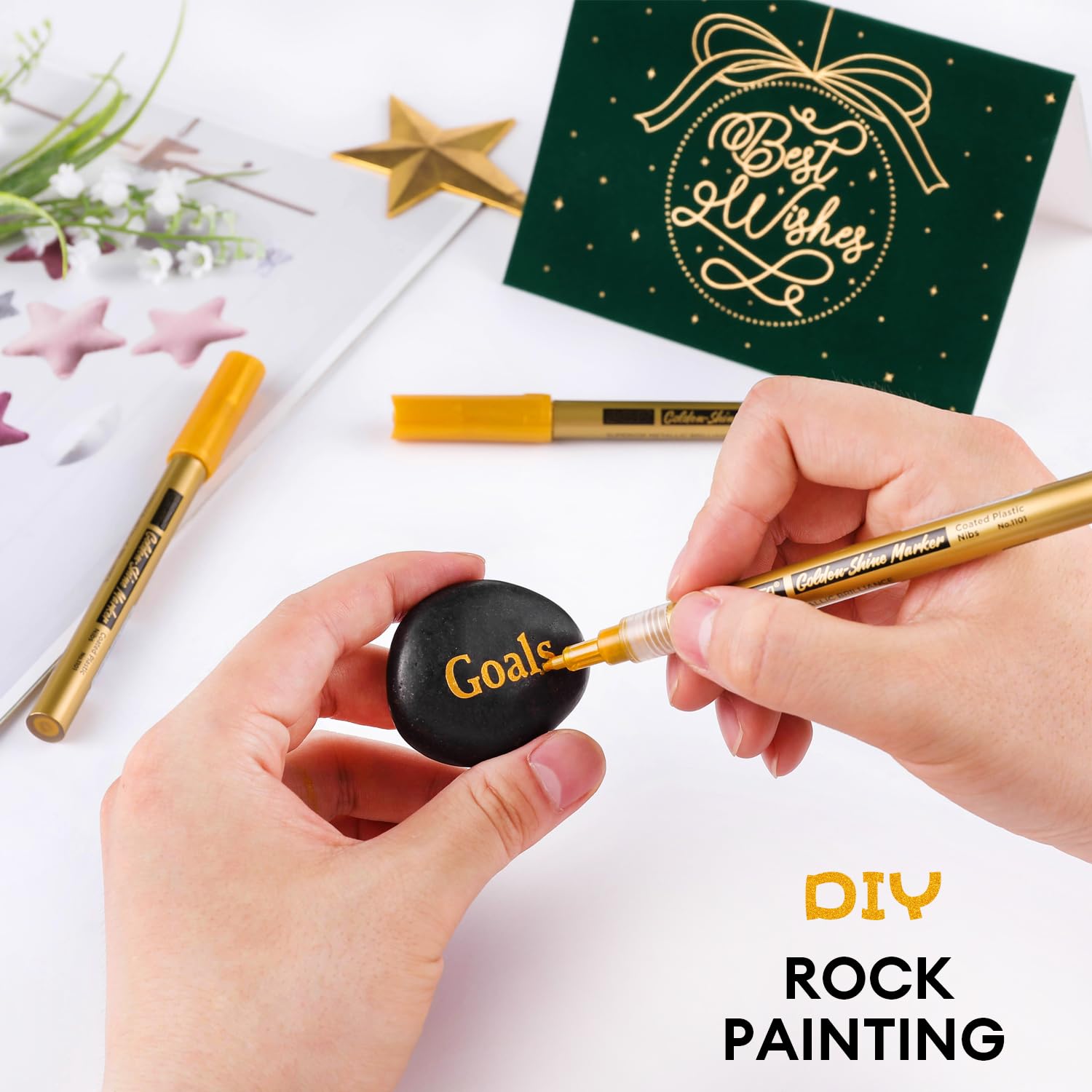 Marker Pen Gold Nail Pen Nail Drawing Pen Mirror Effect