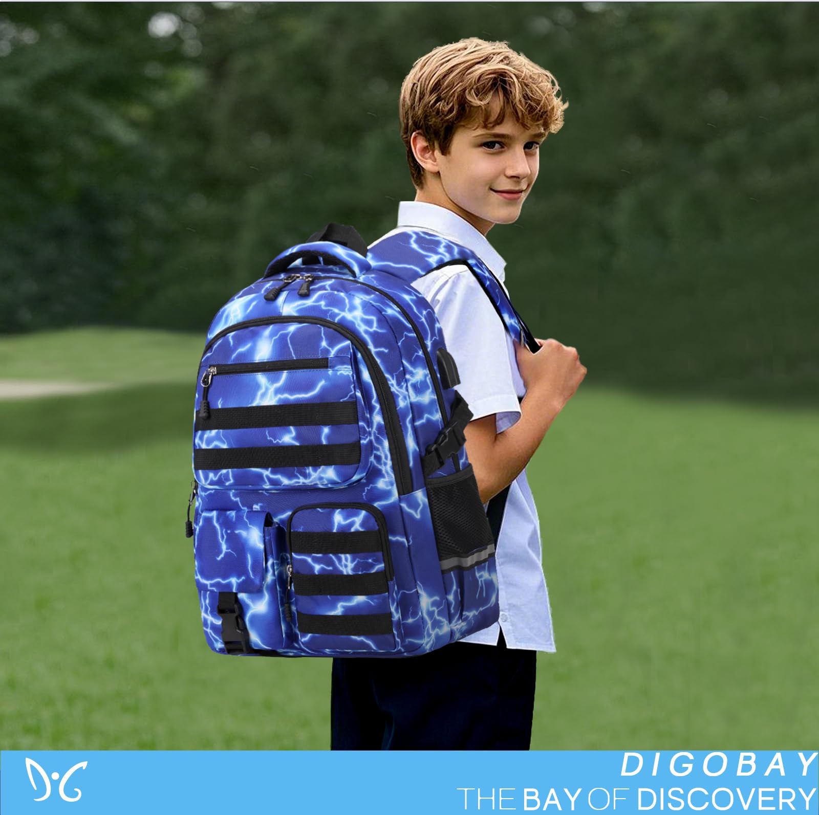 DIGOBAY Zaino con portapranzo, portapranzo per bambini