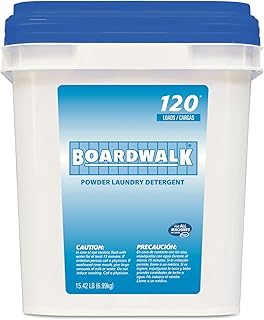 Boardwalk 340LP Laundry Detergent Powder Crisp Clean 15.42 lb Bucket