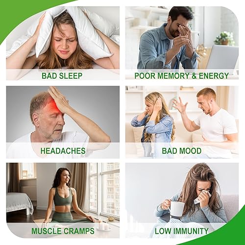 Miniatura 7 de Glicinato de magnesio 400 mg, suplementos de magnesio de alta absorción cápsulas blandas con vitamina E, B6, zinc para dormir, calma, relajación