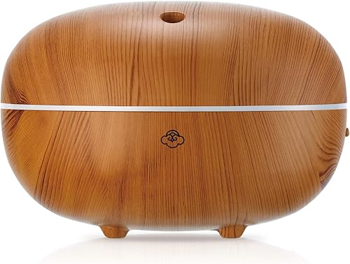 Miniatura 3 de Serene House Difusor ultrasónico de aromaterapia de aceite esencial de macaron de niebla fría - Blanco cálido opcional, pantalla de luz ambiental