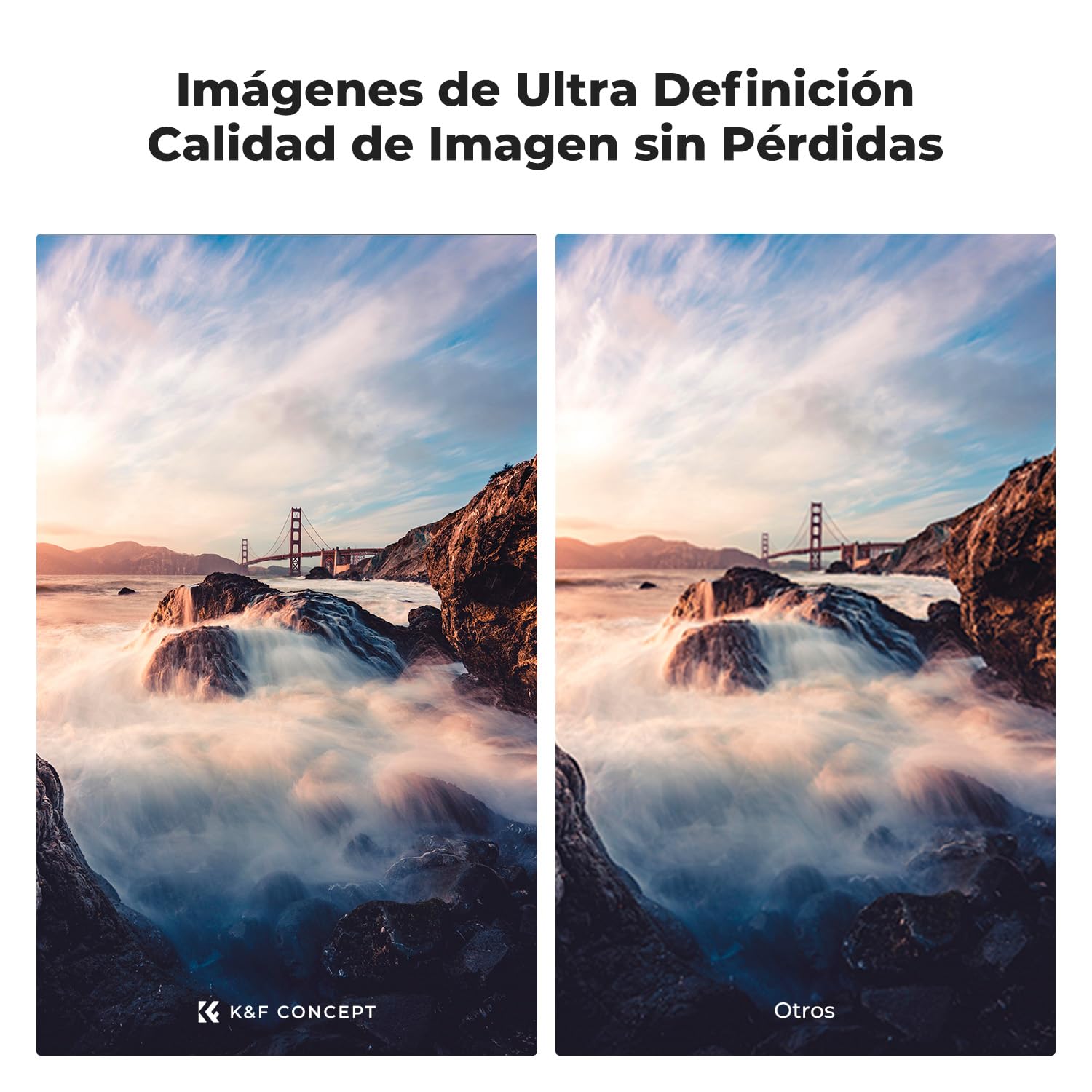 K&F CONCEPT Nano-Xcel ND Filtros Kit, 55mm Filtro ND4 + ND8 + ND64 + ND 1000 Densidad Neutral 28 Capas Nano Revestimiento con Estuche