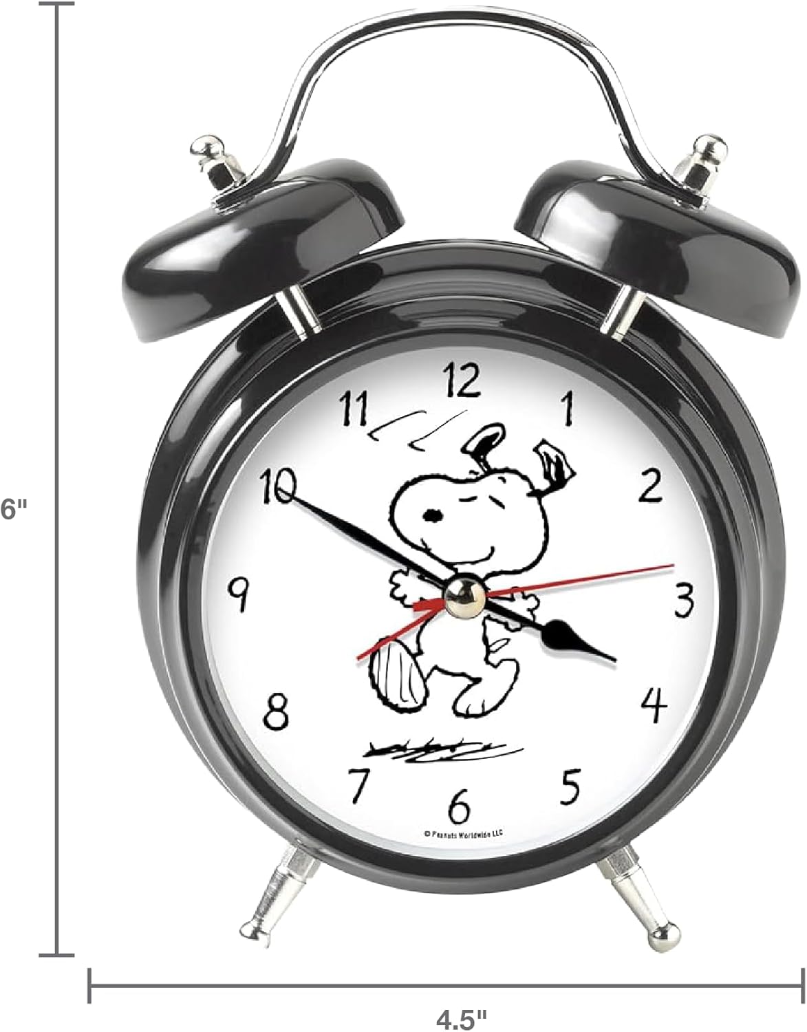 Mark Feldstein, Peanuts The Original Snoopy Wacky Wakers Alarm Clock, 6 Inch
