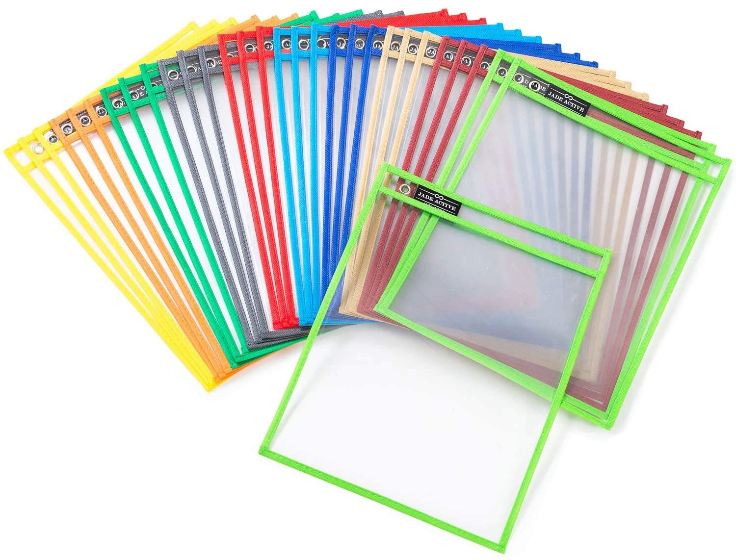 Buy our best brand online Dry Erase Pocket 01, Pack of 5 Amknn Dry Erase Sheet Pockets Write and