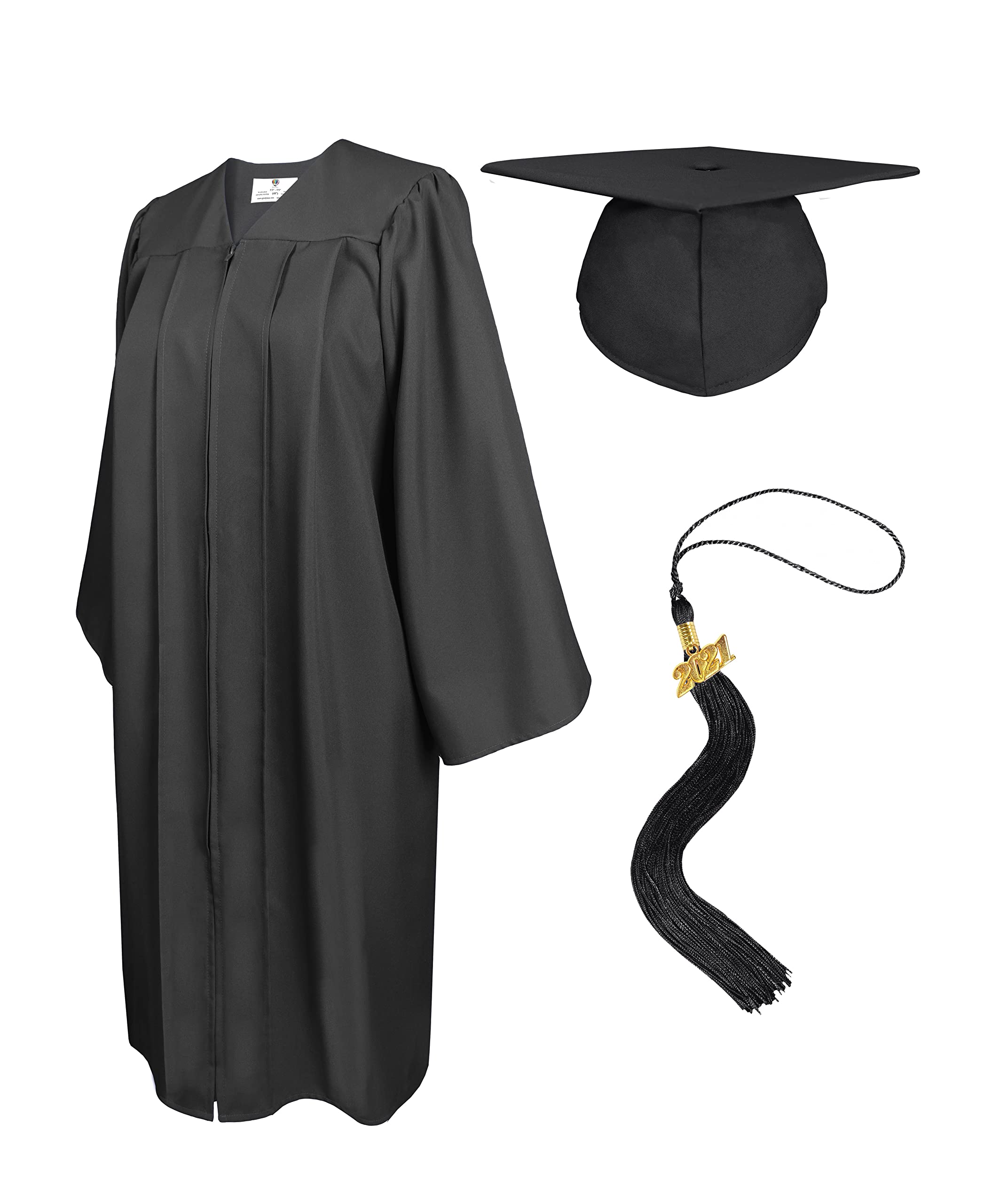 Buy GradPlaza Unisex Multicolor Matte Graduation Gown Cap Tassel 2021