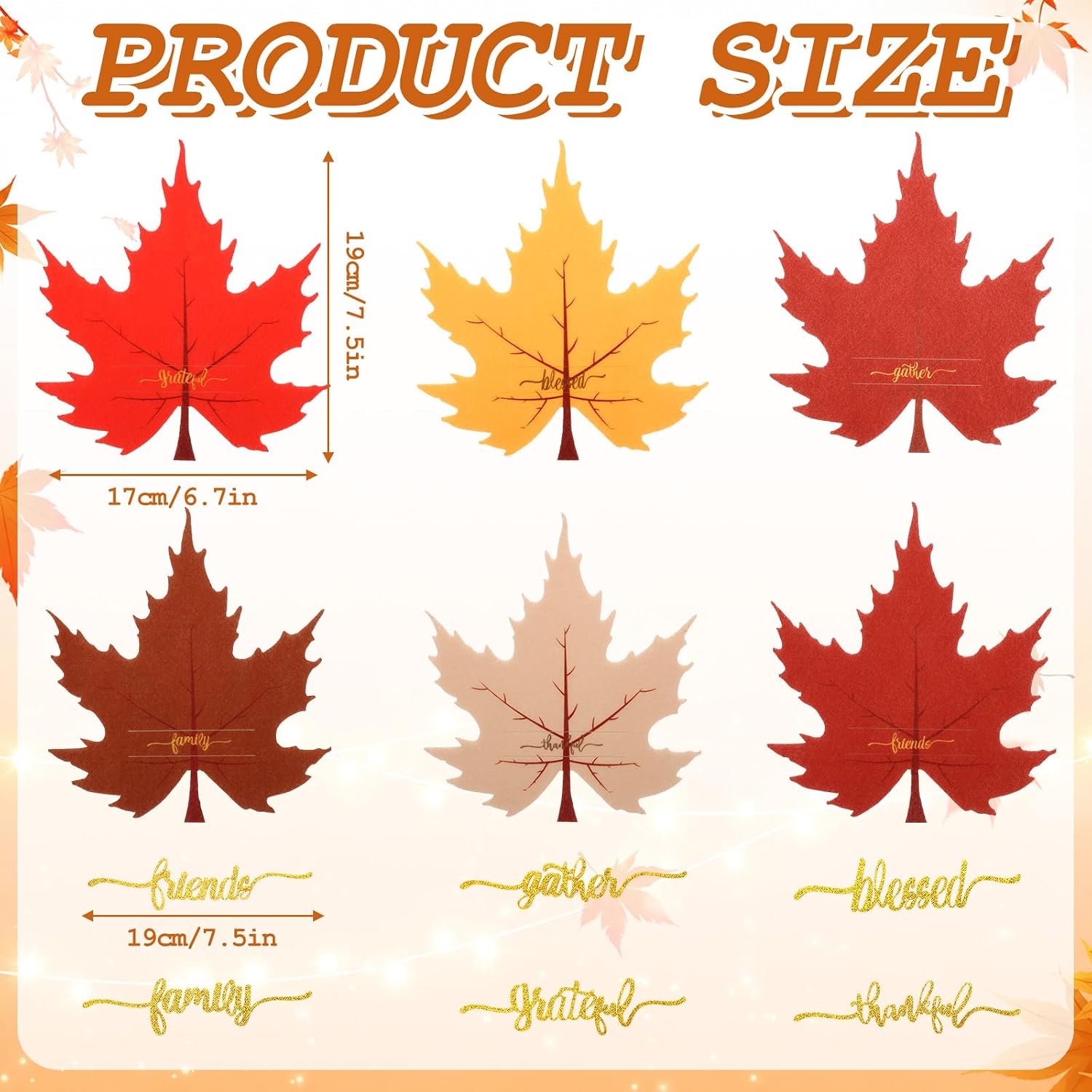 12 Set Thanksgiving Cutlery Holder, Fall Dinner Table Decor Set