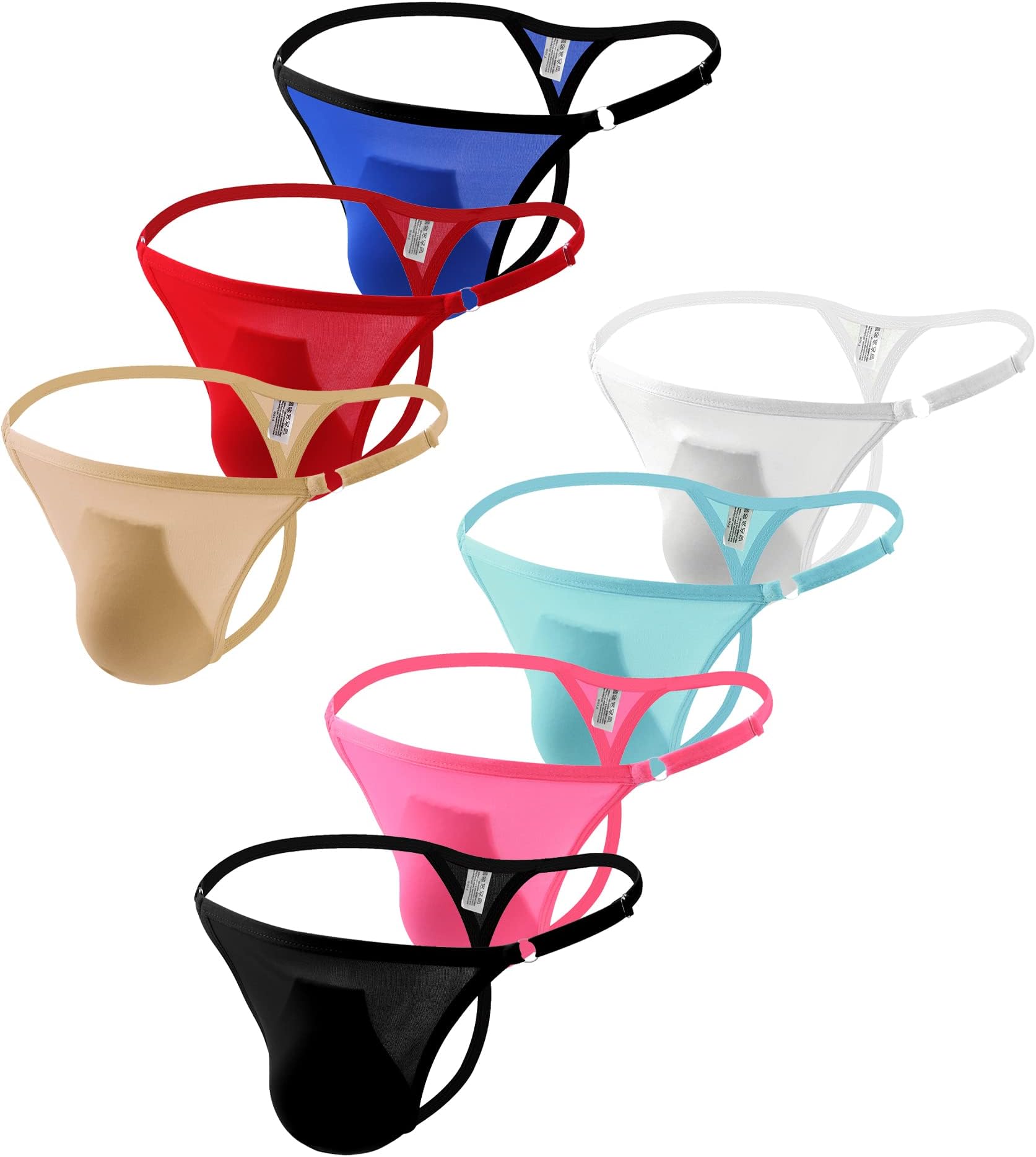 YuKaiChen Men's Silk Underwear String Bikini Briefs Low Rise