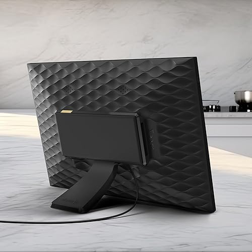 Miniatura 2 de Nixplay Marco de fotos digital con pantalla táctil, marco de fotos de 15.6 pulgadas, conecta a familias y amigos (negroblanco mate)