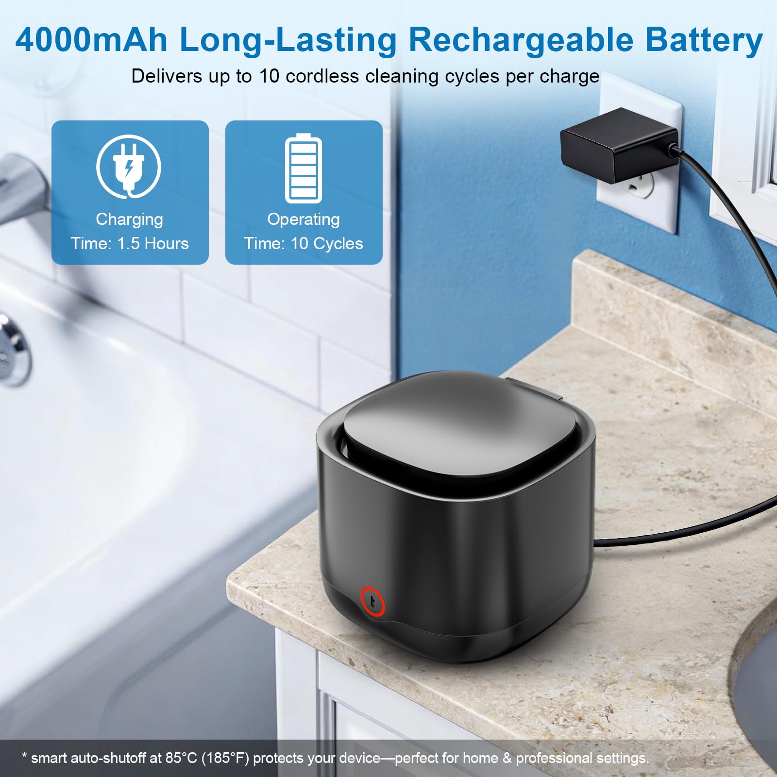 Ultrasonic Retainer Cleaner - Wireless Dental Pod -6