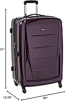 Vista 193 de Samsonite Winfield 2 Equipaje rígido con ruedas giratorias, Azul profundo, Juego de 3 piezas (20/24/28)