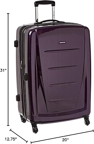 Vista 193 de Samsonite Winfield 2 Equipaje rígido con ruedas giratorias, Azul profundo, Juego de 3 piezas (20/24/28)