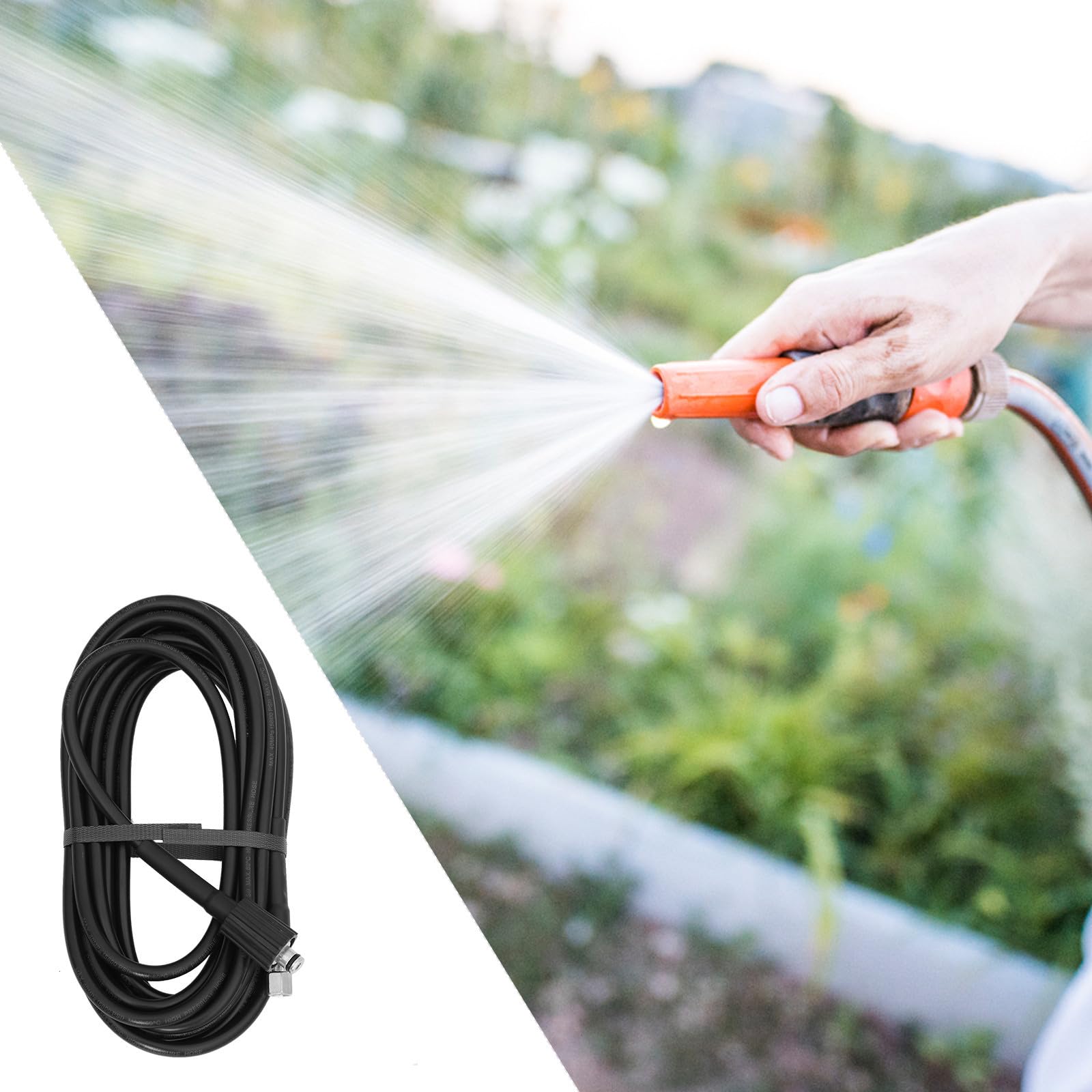 BESTonZON Tuyau Flexible Haute Pression pour Nettoyeur Résistant et Flexible Accessoire Pratique pour Jardinage et Lavage Auto