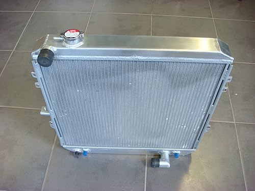 Radiador de aluminio completo de 1.969 in + ventilador para Toyota Surf Hilux LN106 LN111 1988-1997 89 90 91 92 93 94 95 96 Toyota Surf Hilux LN106