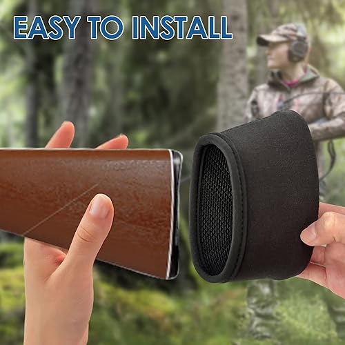 Miniatura 3 de Paquete de 2 almohadillas universales de retroceso, acolchado y antideslizante para reducir el retroceso de tiro, adecuado para escopetas, rifles