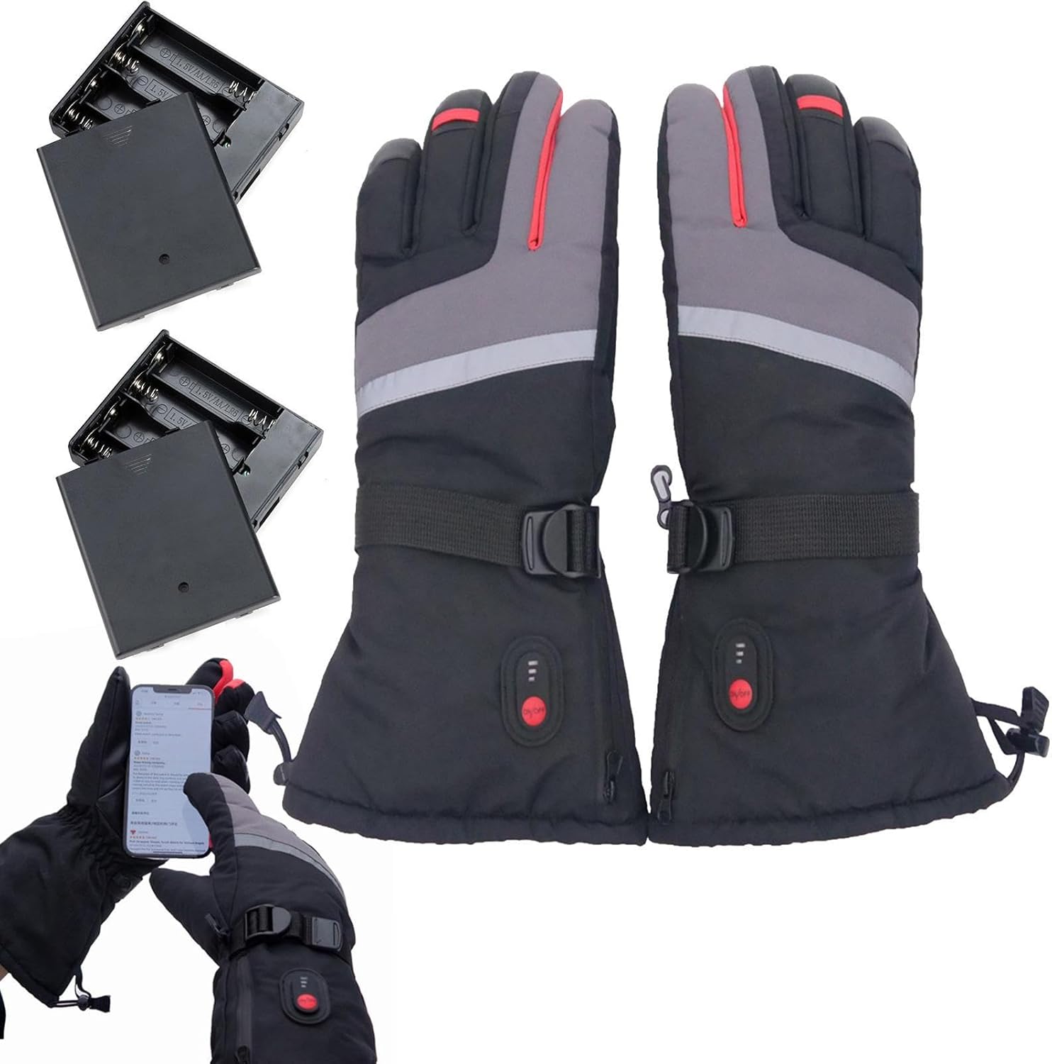 Amazon.co.jp Motorcycle Heated Gloves Mens Heated Gloves Electric