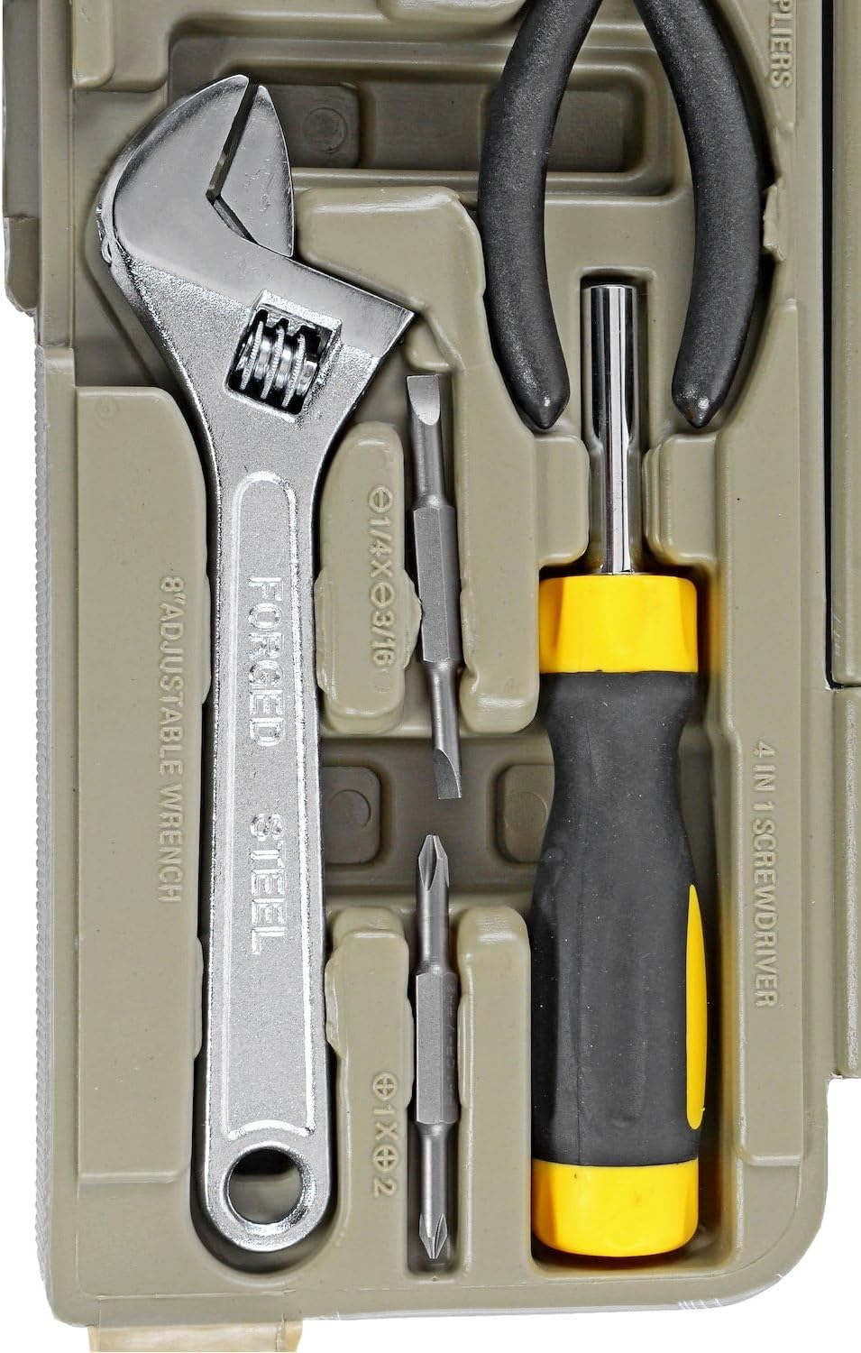 JEGS 123-Piece Tool Set | With Carry Case | Includes Pliers, Sockets, Wrenches, Screwdrivers, Multi-Bit, Hex Wrenches, And More