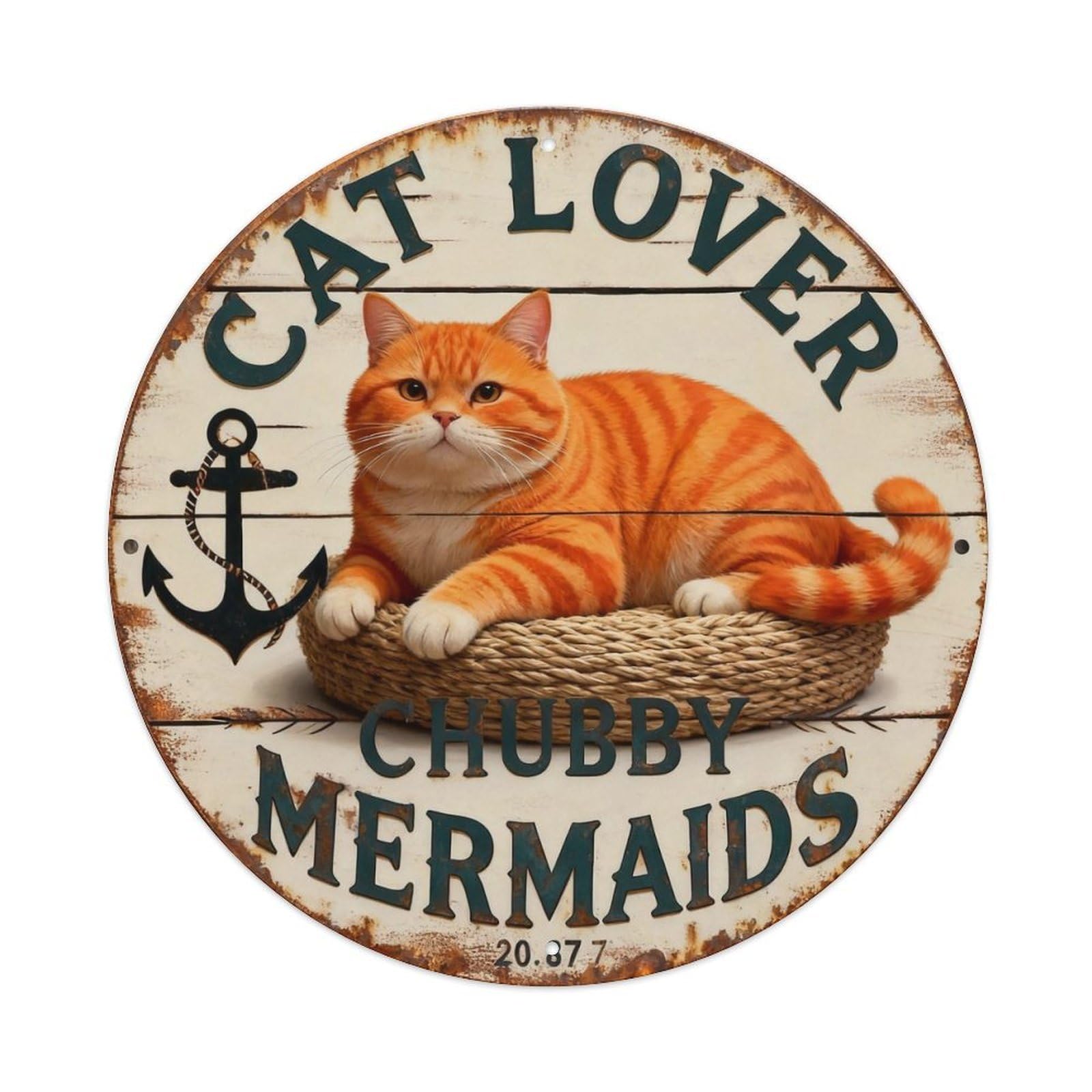 Cat Lover Sign Metal Tin Sign Plaque