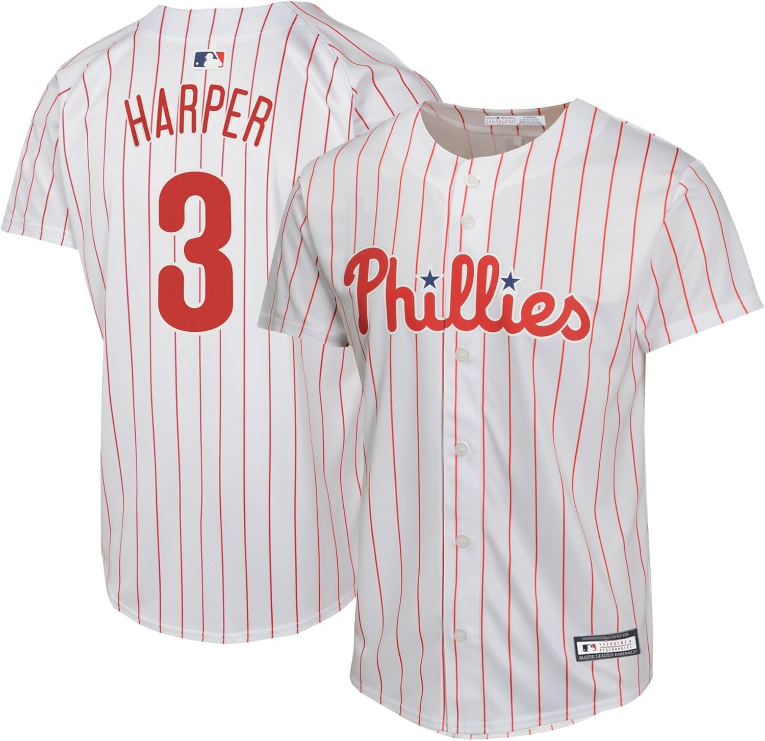 Outerstuff Bryce Harper Philadelphia Phillies MLB Kids Youth 8-20 White Home Player Jersey