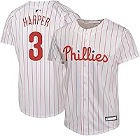 Vista 1 de Outerstuff Bryce Harper Philadelphia Phillies MLB - Camiseta de jugador casero para niños de 8 a 20 años, color blanco