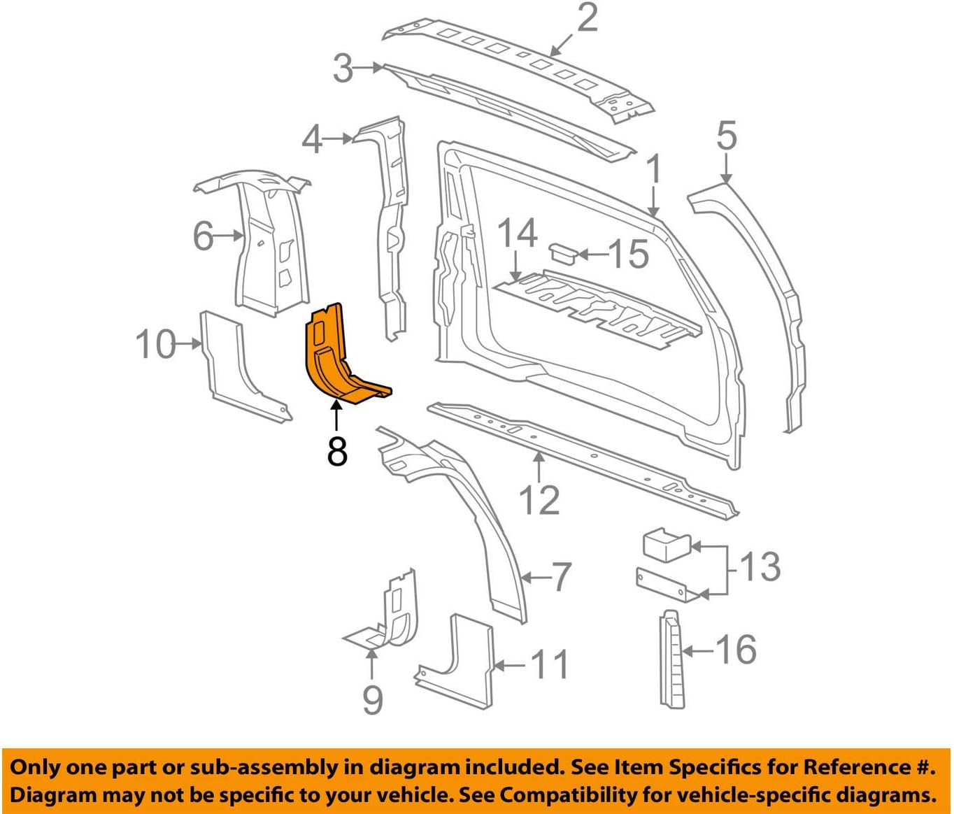 General Motors, F-FILLER, 15816358
