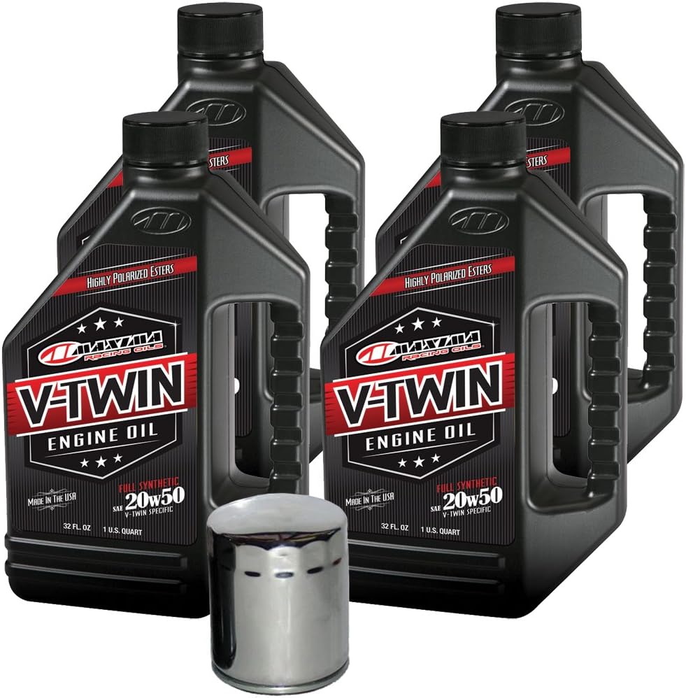 VTEOCK17 Full Synthetic Engine Oil Change Kit for Harley Davidson Evolution V-Twin