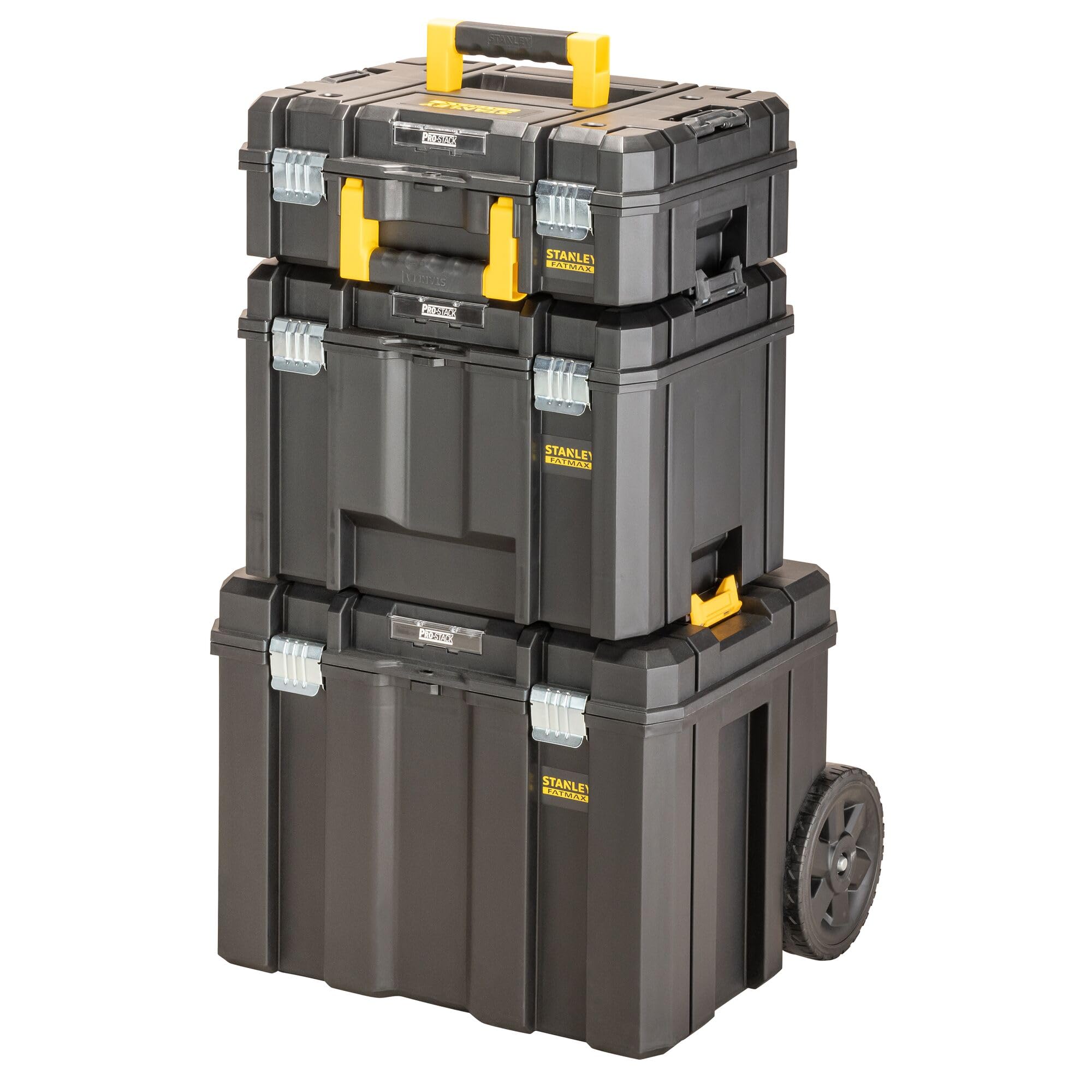 STANLEY Torre PRO-STACK 3 piezas: FMST1-71966 (sin espuma) + FMST1-71971 + FMST1-75753 pour pros et bricoleurs, idéal pour assemblage résistant, norme technique