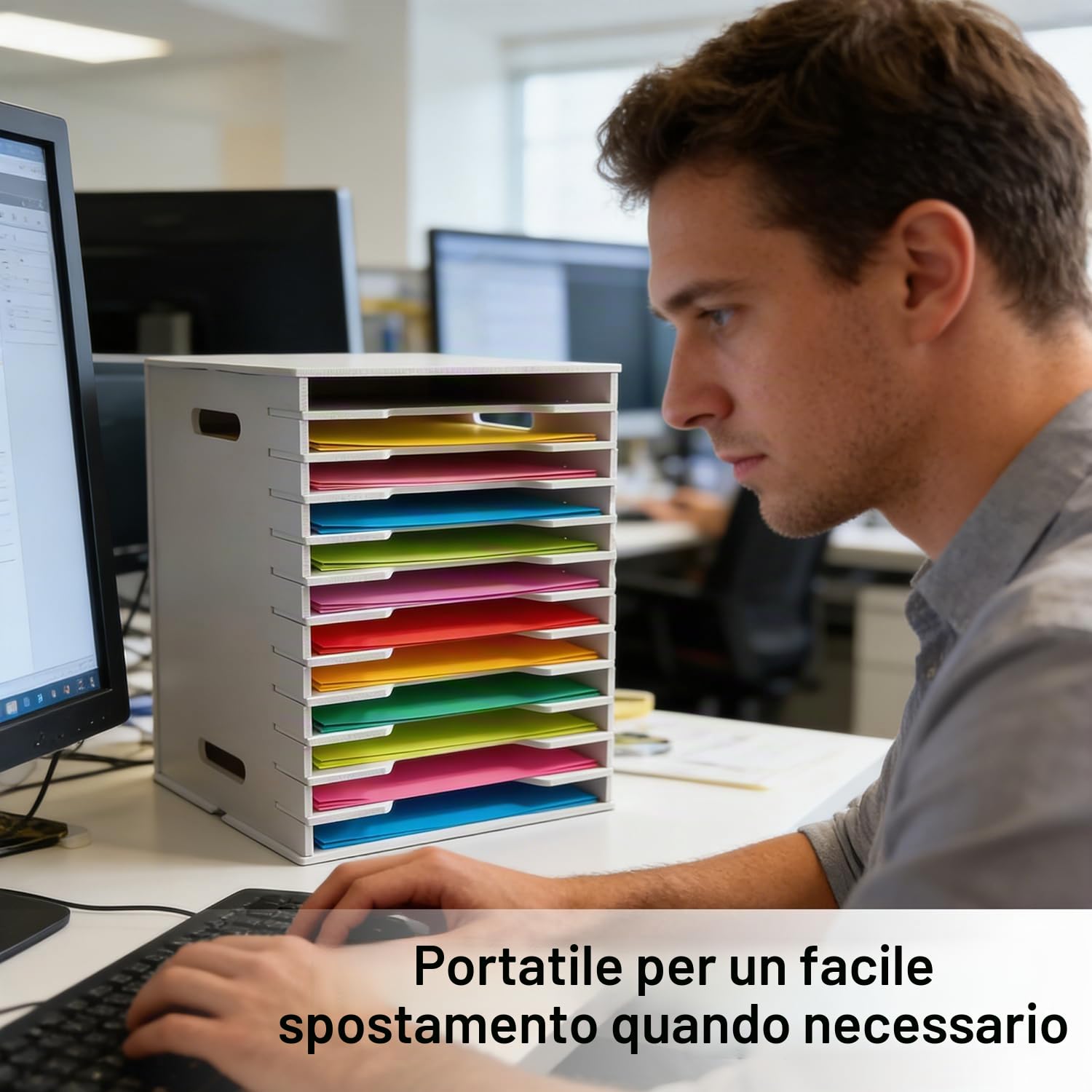 Organizzatore Di Carta Per Scrapbooking,Scaffale Per l'Organizzazione Dei Documenti,Regolabil,Adatto Per Formati Carta Fino a a4,Per Ufficio,Scrapbooking