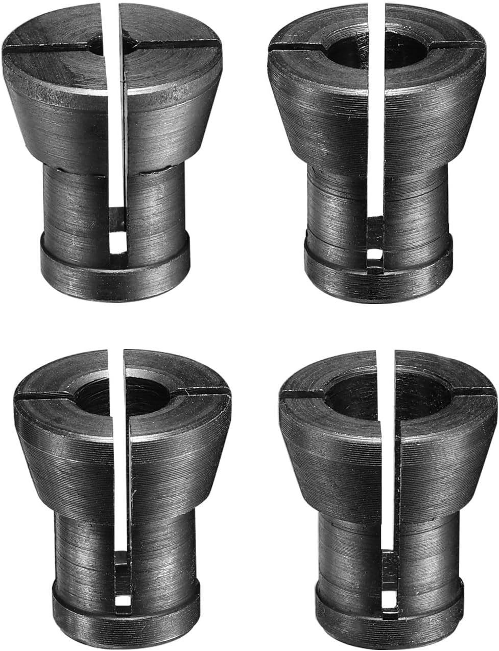 Genmitsu Router Collet Kit - 4pcs Collets, 1/8" to 5/16", For Trim Router, Engraving & CNC Machines