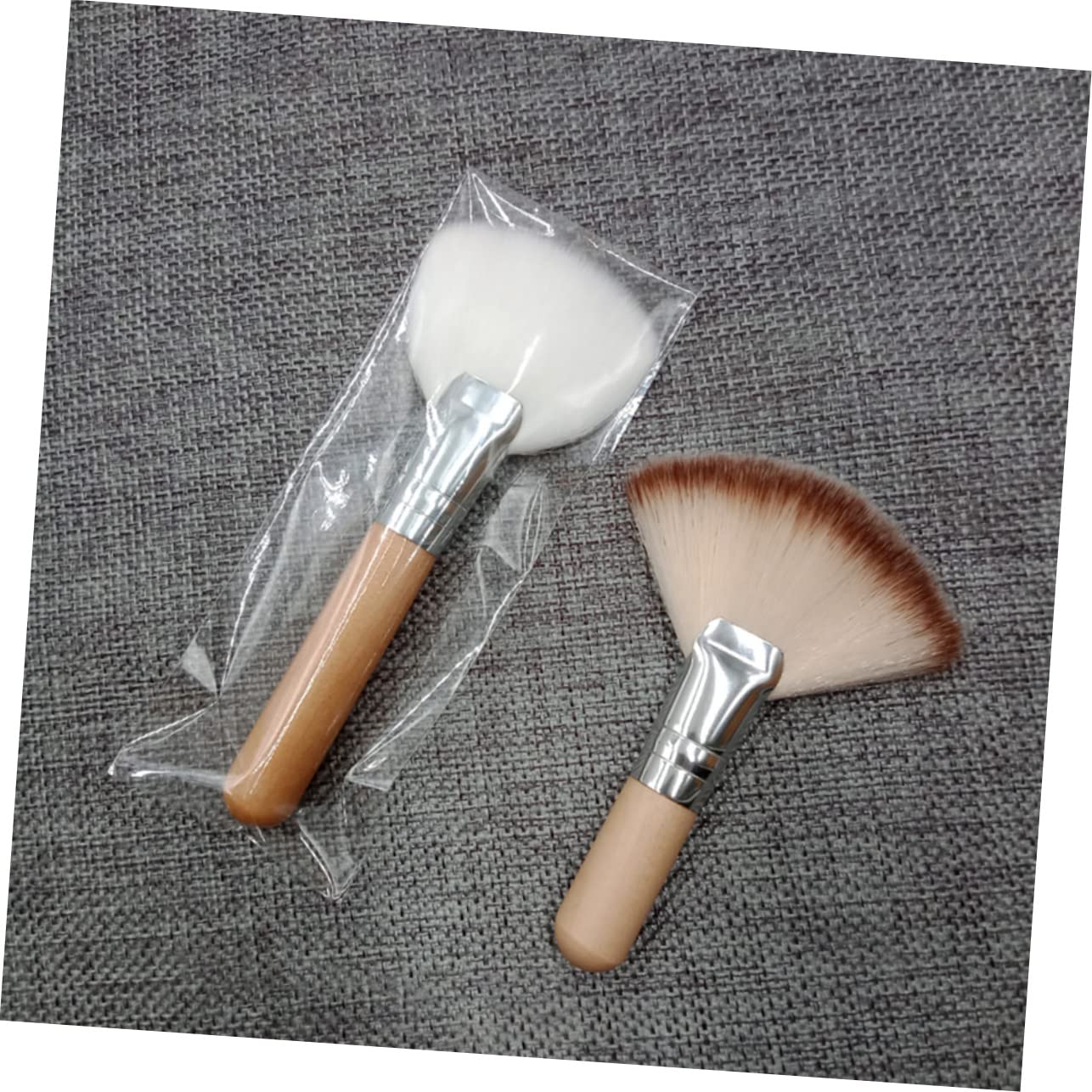 FRCOLOR 5 Set Di Strumenti Per Il Trucco Con Manico Corto Set Di Pennelli Per Il Viso Per Donne Tocco Setoso 4 Pezzi*5