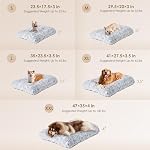 EHEYCIGA Calming Lit pour chien, lit pour chien lavable anti-anxiété, lit d'oreiller pour chien flufy avec fond antidérapant, gris, 29,5"x20"x3"