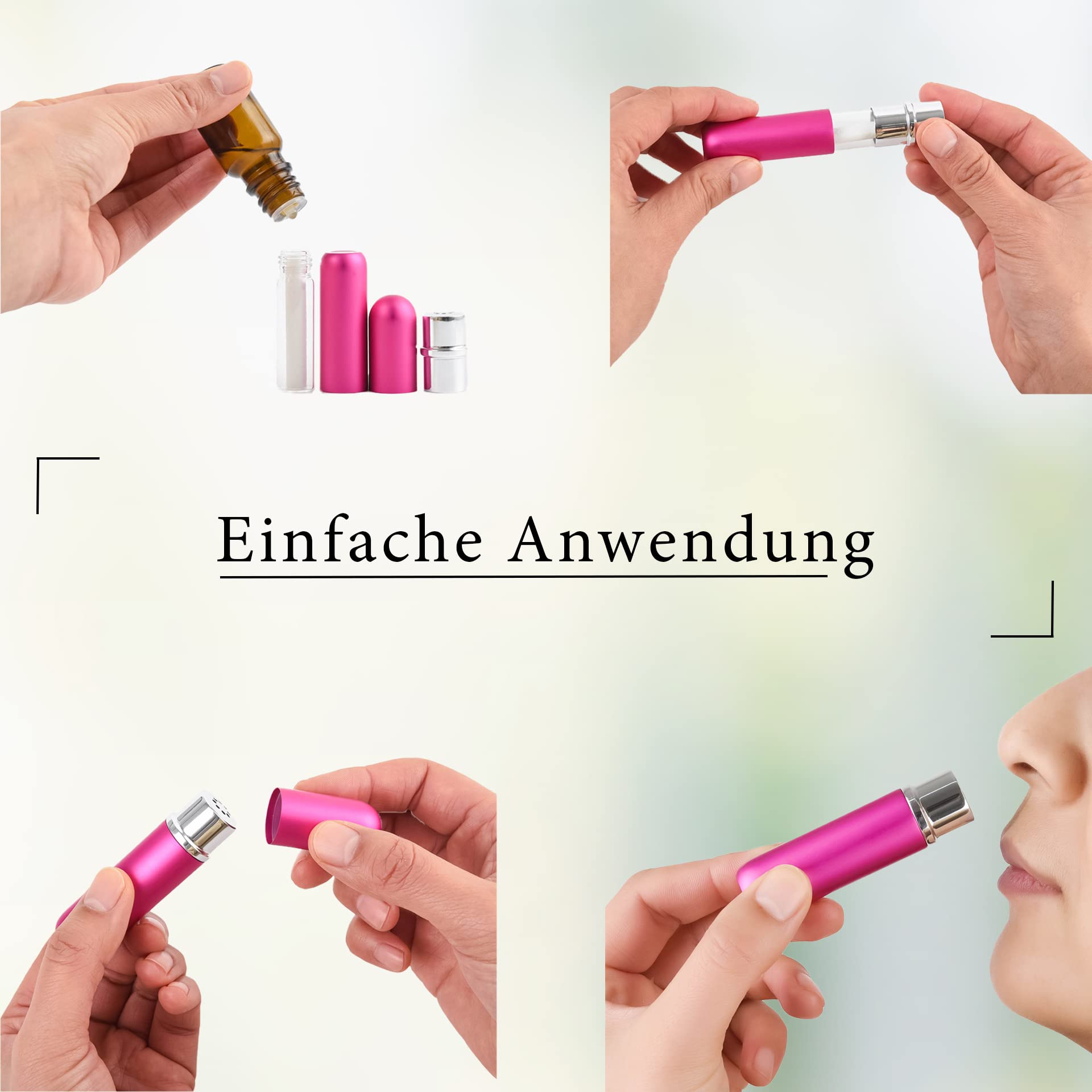 SOS Riechtraining Set 1 mit Riechstiften – Geruchssinn trainieren & Geruchstraining bei Geruchsverlust – mit ätherischen Ölen - Eukalyptus, Rose, Zitrone & Nelke – wieder riechen lernen