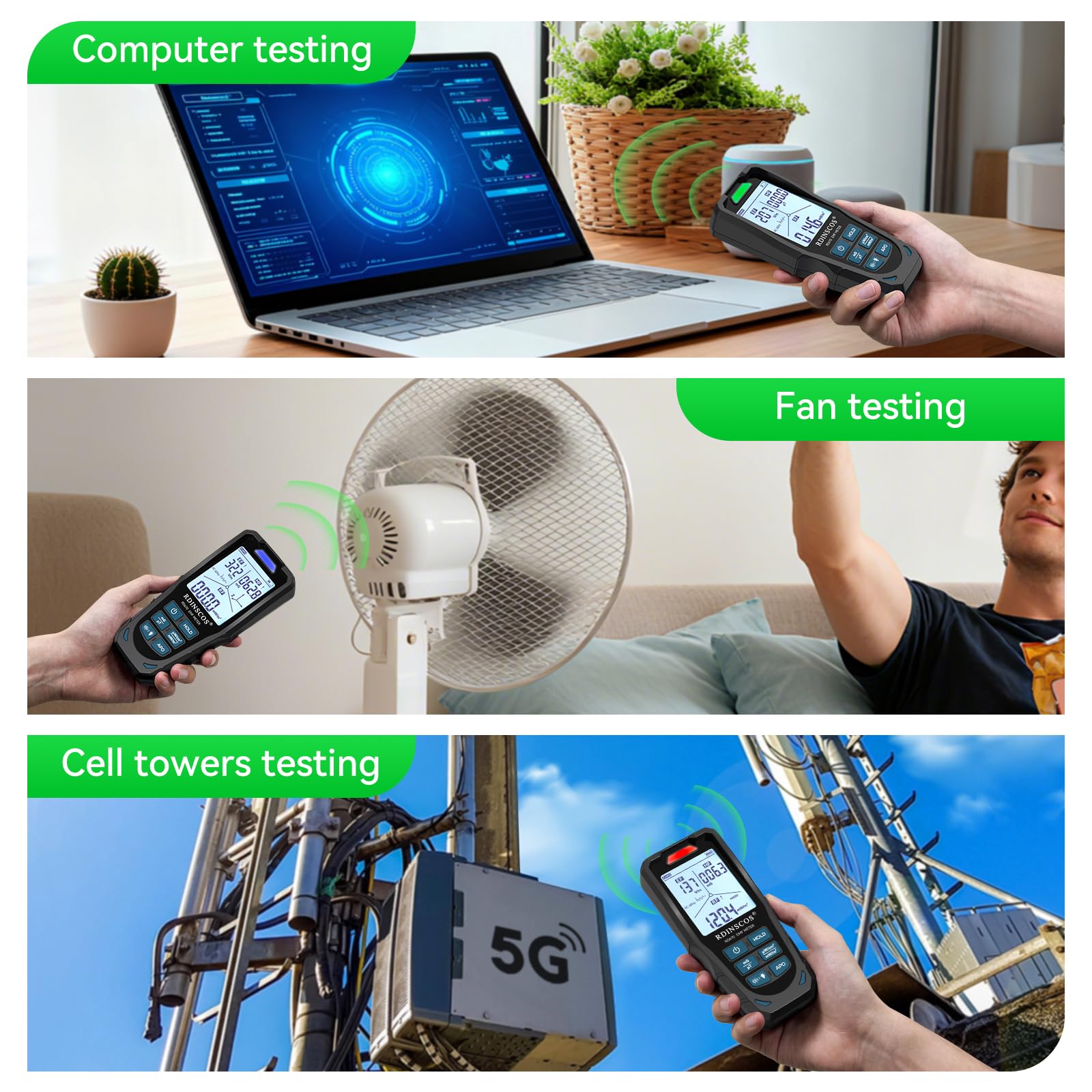 RDINSCOS EMF Meter - Detect 3 EMF Types -8 RDINSCOS EMF Meter - Detect 3 EMF Types -8