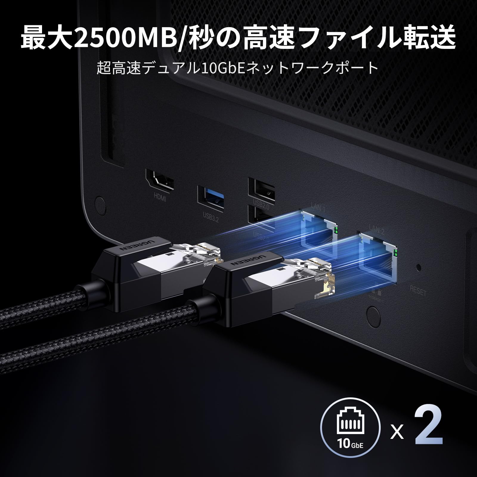 Amazon.co.jp: UGREEN NASync DXP6800 Pro 6ベイデスクトップNAS