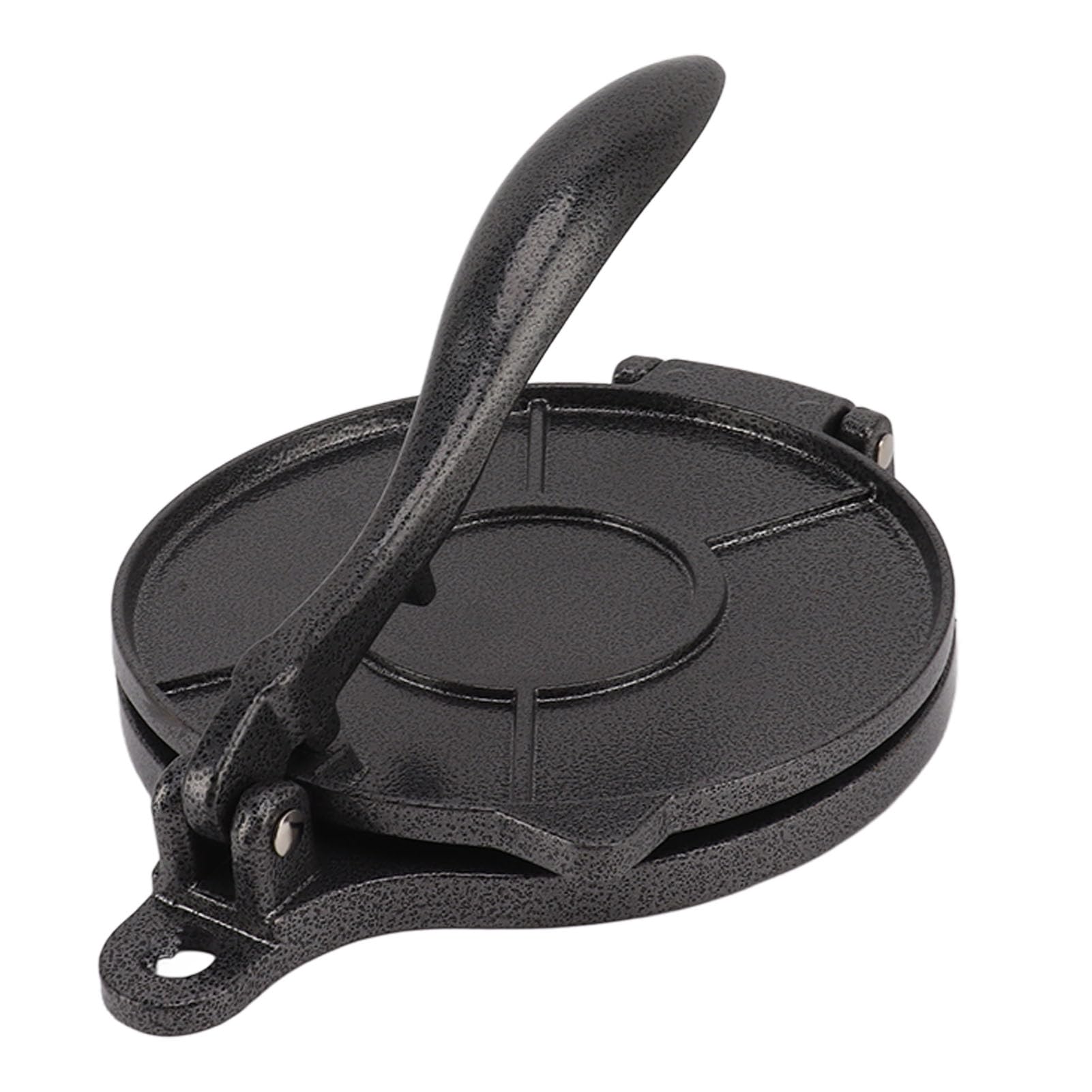 Cocoarm Máquina para Hacer Tortillas, Prensa de Masa Manual de Aluminio para Hacer Roti y Tacos, Herramienta Antiadherente para Cocineros Caseros, 16 Cm, Color Negro (16cm negro)