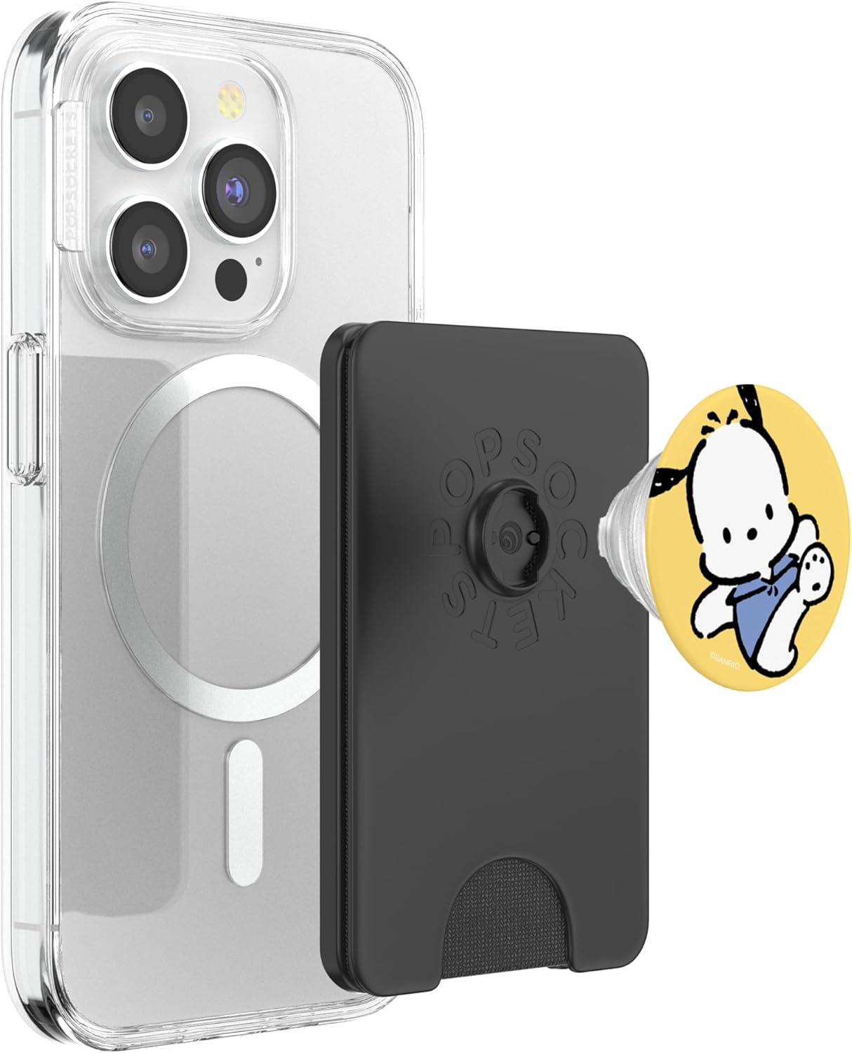 Pochacco Jumping PopSockets Stand for Smartphones and Tablets PopSockets PopWallet for MagSafe