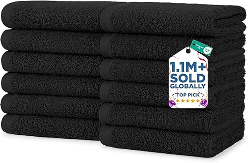 Vista 84 de DAN RIVER Juego de 4 toallas de baño, 27 x 54 pulgadas, 100% algodón, más grandes y ligeras, de secado rápido, súper suaves y absorbentes, toallas