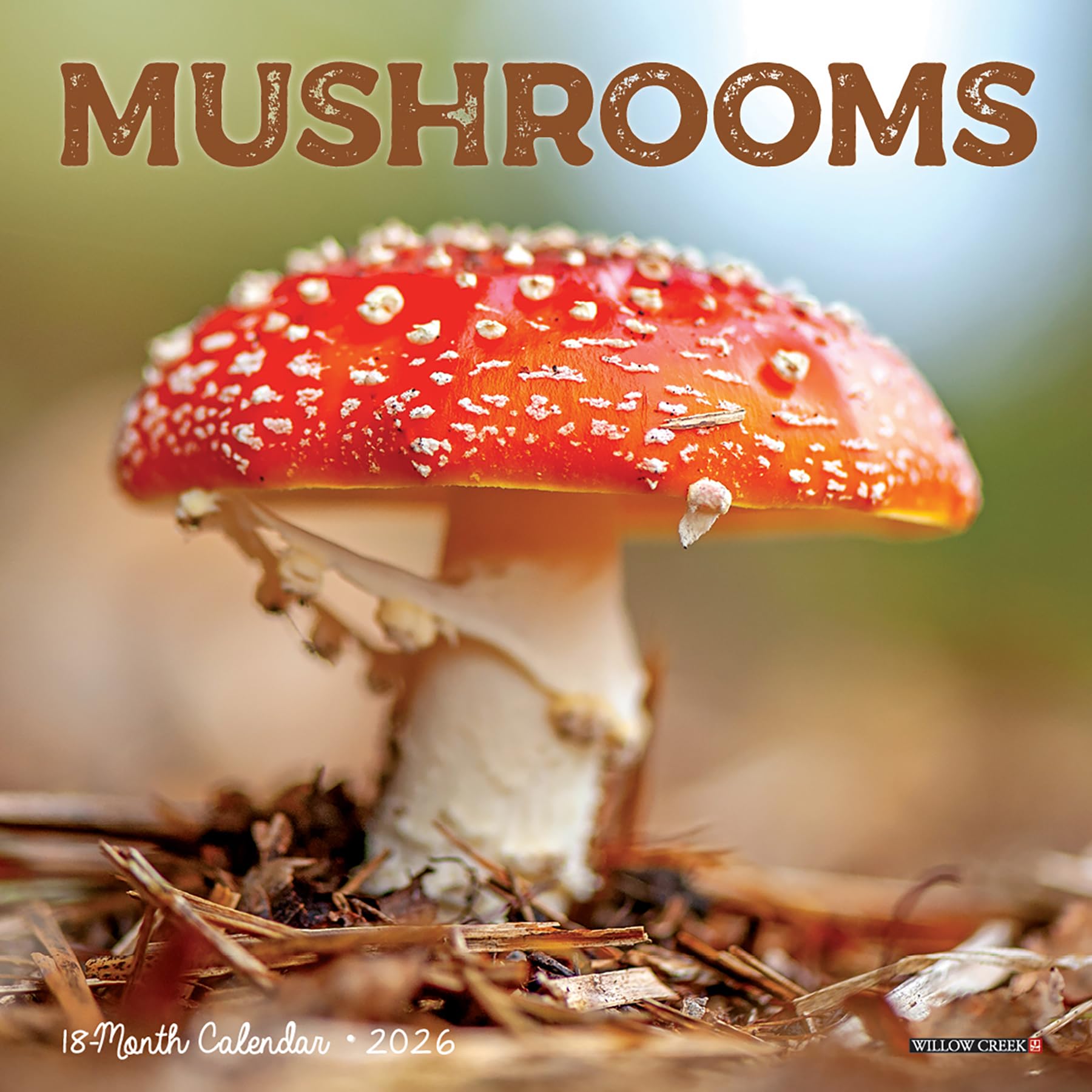 Mushrooms 2026 Mini Wall Calendar