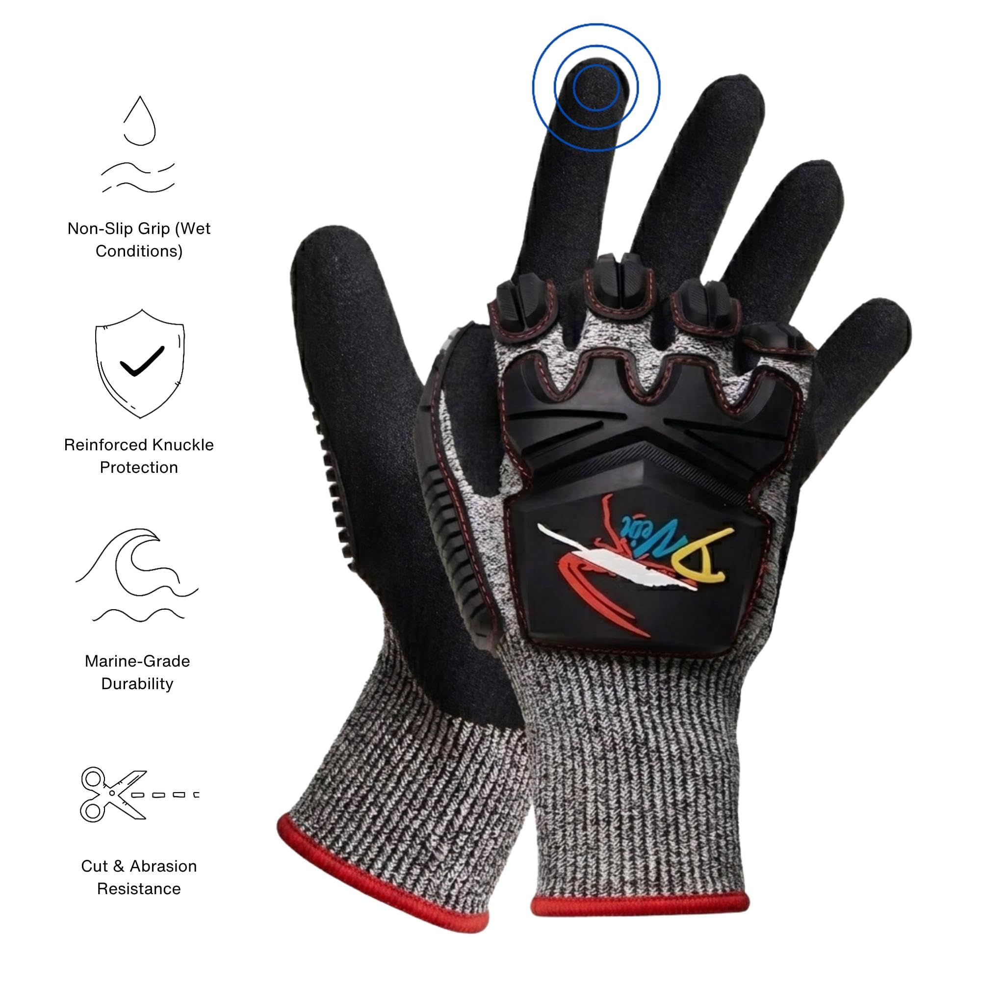 D Vein Guantes de Langosta para Buceo | Guante de Buceo Kevlar Spearfishing | Resistente a pinchazos