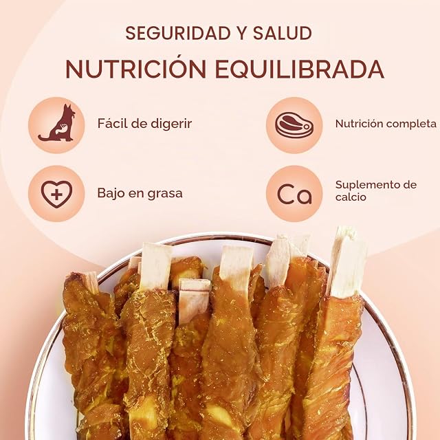 Foto 4 de 7 de Nobleza - Varillas para masticar para perros, pollo con patatas fritas de bacalao, aperitivos naturales…