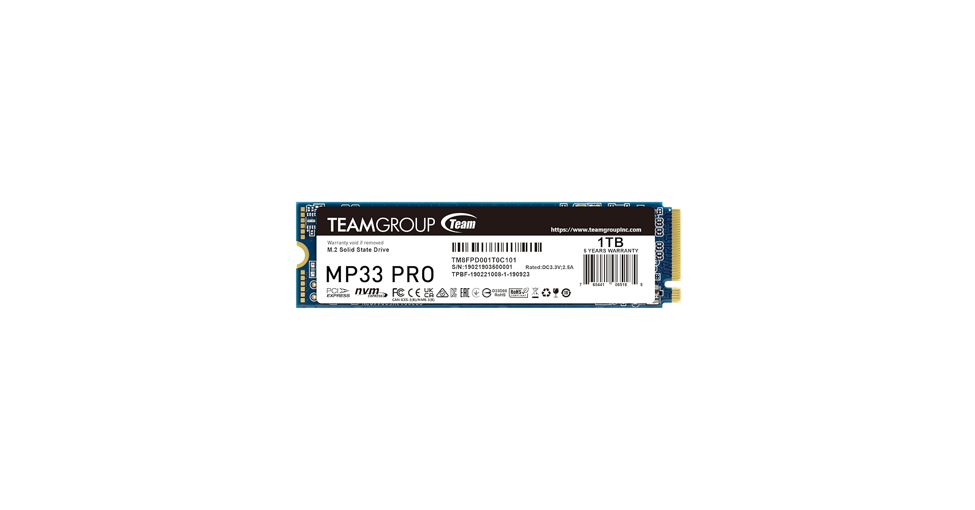 内蔵型SSD TEAMGROUP MP33 PRO 1TB NVMe M.2 SSD Amazon.com: TEAMGROUP MP33 PRO 1TB SLC Cache 3D NAND TLC
