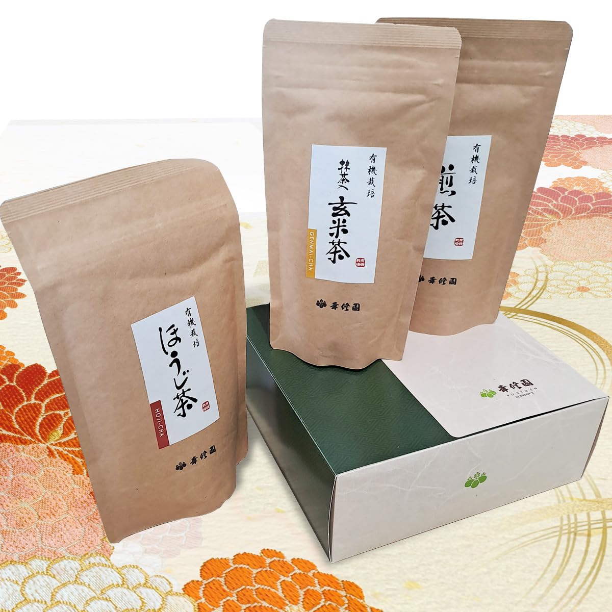 KOSYUEN Assortiment de 3 Thés Japonais BIO -Coffret Découverte en vrac du thé haut de gamme, Idée cadeau