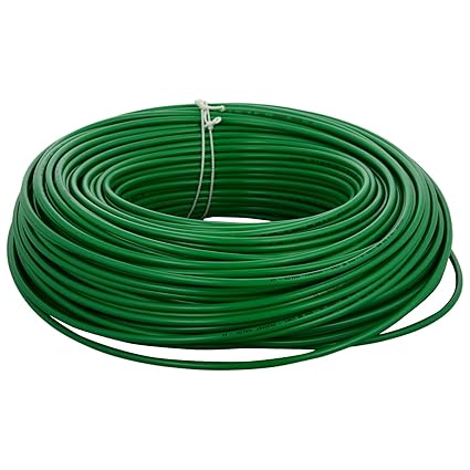 FIRST TIME EVER DEAL WITH 15 YEARS WARRANTY) Fireproof Flexible 2.5mm Copper Wire for Home or Domestic Industrial Electric Wiring, Electric Wire-75Mtr (Green Color)1021