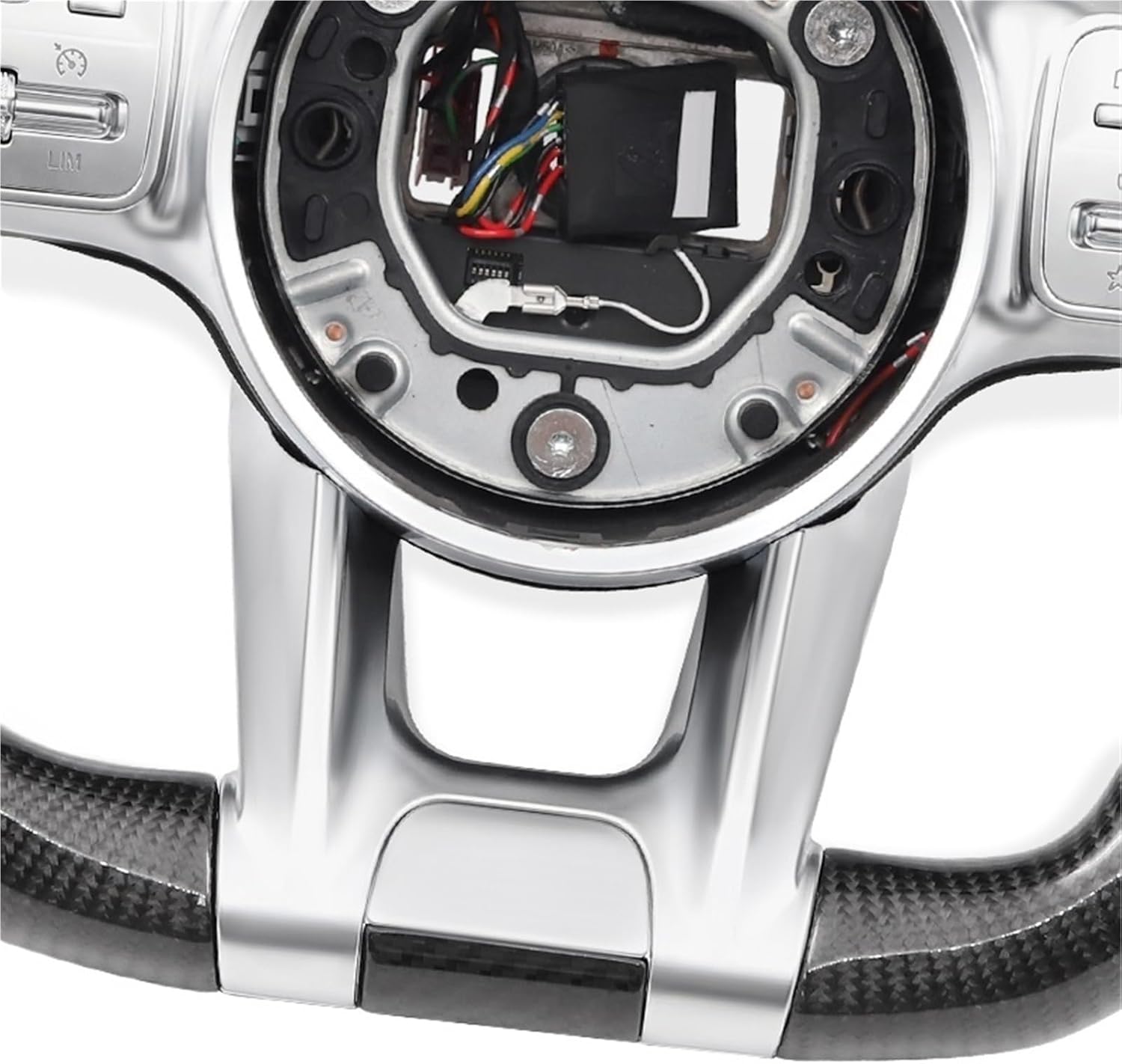 Carbon Fiber Steering Wheel For Benz Mercedes AMG W205 C63 W212 W213 W176 W177 W222 W221 CLS CLA GLB GLA GLC GLE Car Accessories