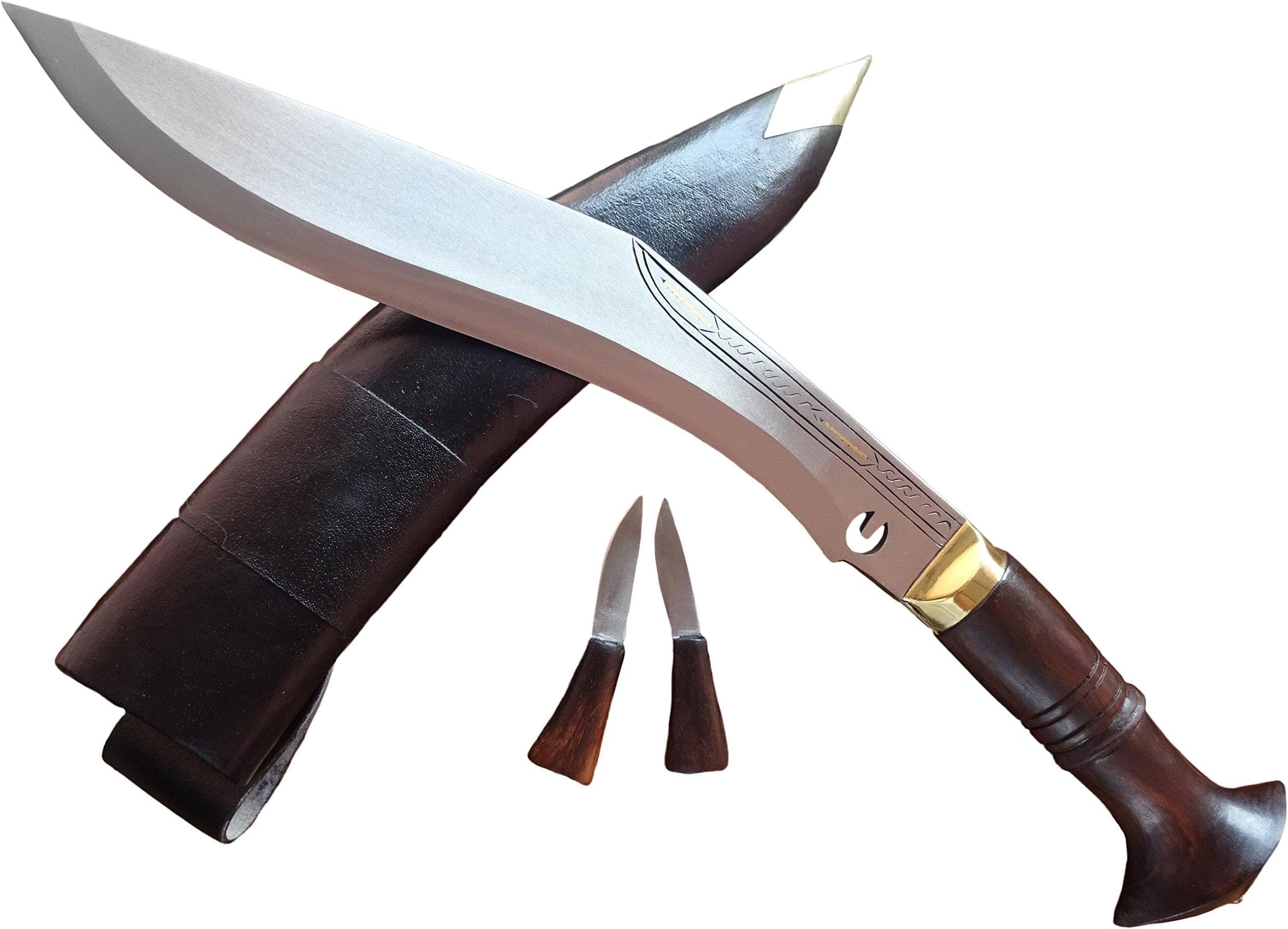 12'' chainpure Farmer Outdoor Knife, Kukri for Hunting, Camping+Hiking