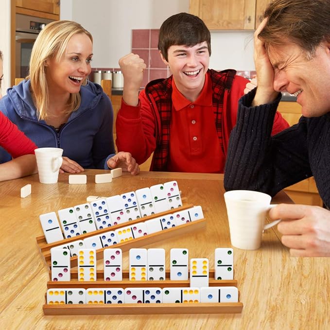 Soportes de Madera para Fichas de Dominó - Juego de 4 miniatura 7