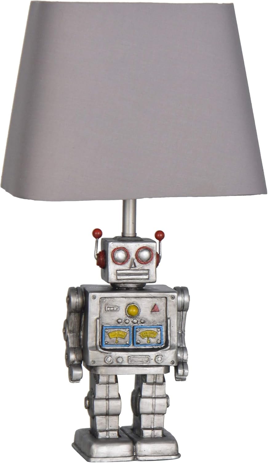 Misc 16.5- Inch Robot Table Lamp (Set of 2) - N/a Silver