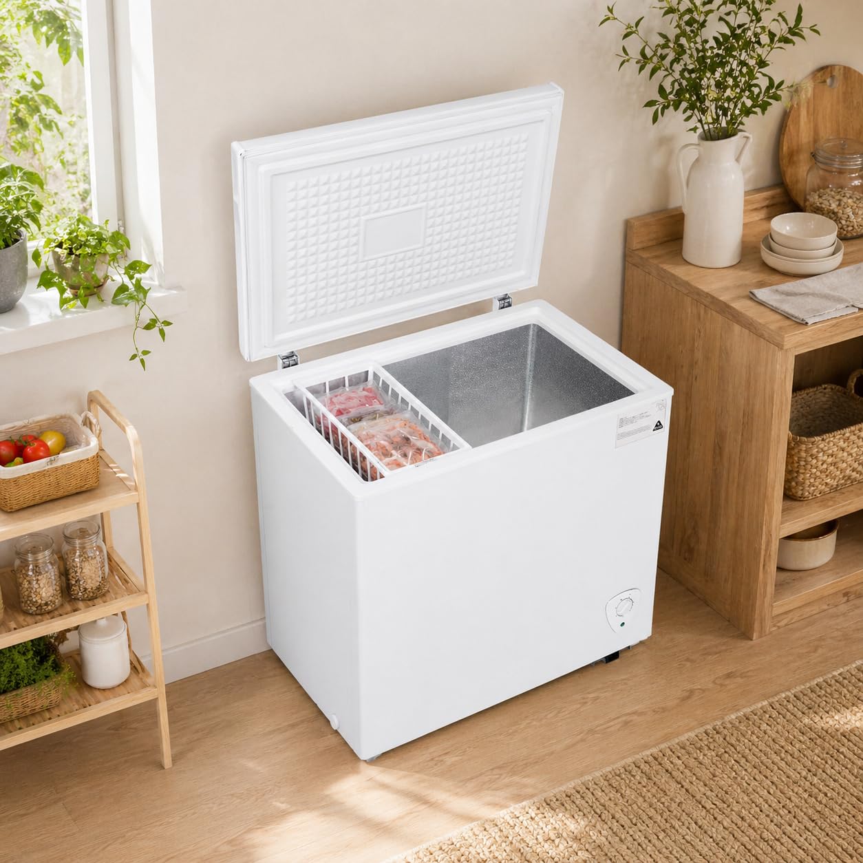 s*)様 ホワイト チェストフリーザー Amazon.co.jp: 冷凍庫 250L/300L | ホワイト 上開き | 大容量 チェスト