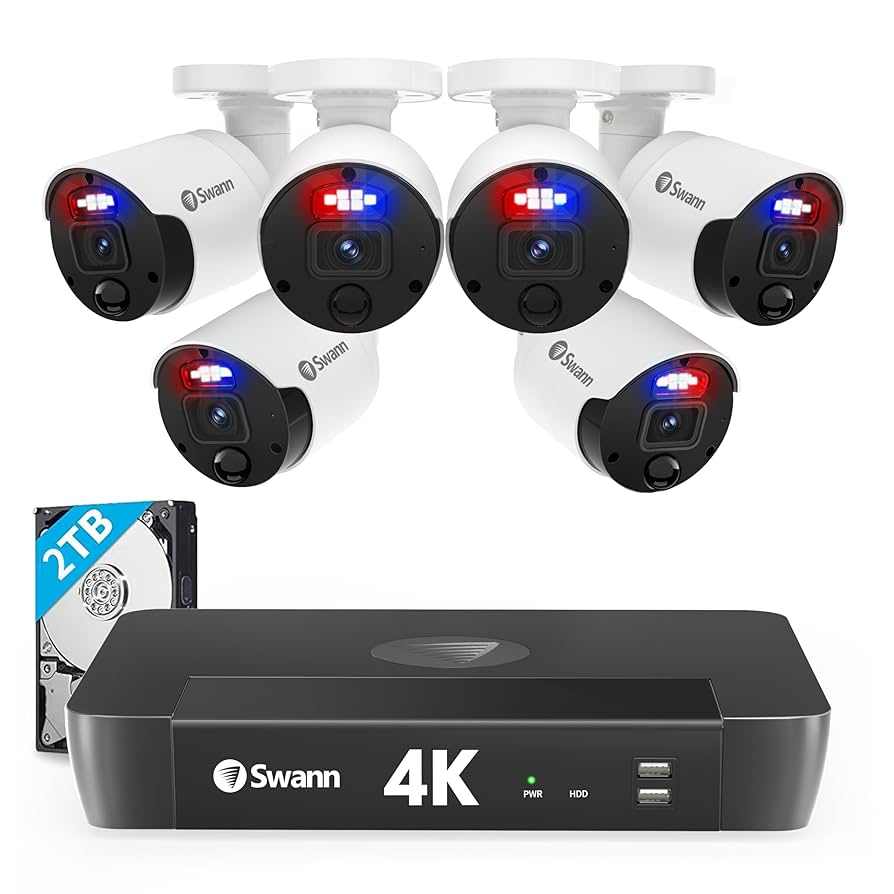 Amazon.com: Swann 4K UHD Home Security Camera System, 8